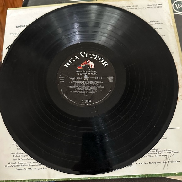 The Sound of Music Soundtrack Vinyl LP RCA LSOD-2005 Julie Andrews. - Picture 3 of 4